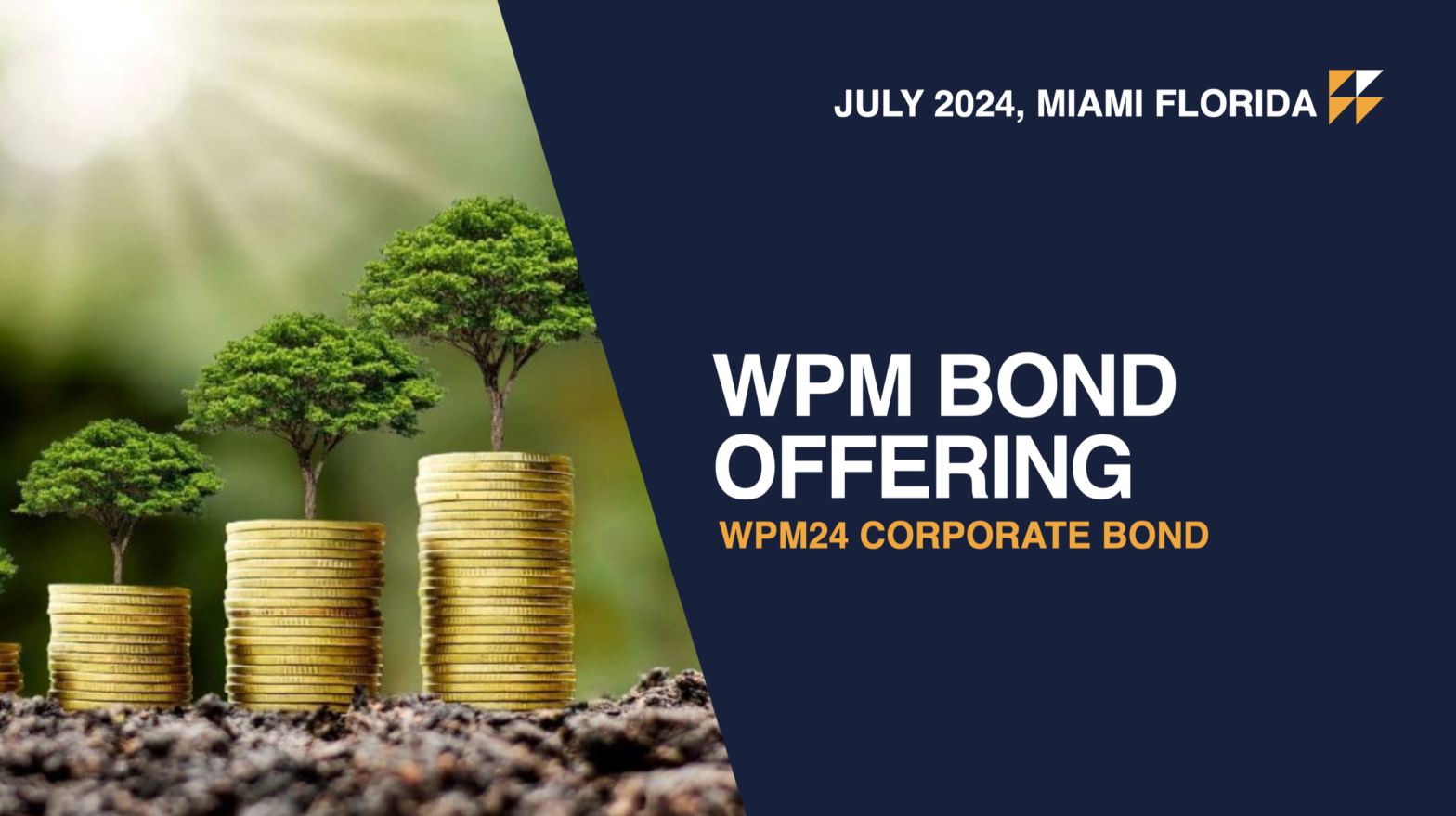 WPM completa con éxito la colocación del 100% de su oferta de bonos corporativos en julio de 2024